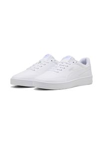 Puma, Unisex, Puma Sneaker &raquo;COURT CLASSIC CLEAN&laquo; mit SoftFoam+ Innensohle, Obermaterial aus Synthetik, Puma wei&szlig;, cool light gray, 39, Sneaker f&uuml;r 