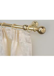 Garesa, Garesa Gardinenstange &raquo;ANDREA&laquo; &Oslash; 20 mm 1 l&auml;ufig-l&auml;ufig Wunschmassl&auml;nge Vorhanggarnitur, verl&auml;ngerbar, Endknopf Kugel lang, mit Ringen, 
