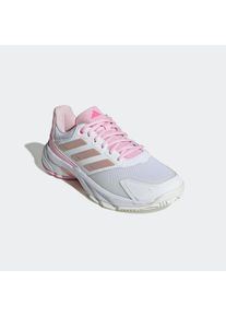 adidas Performance, Unisex, adidas Performance Tennisschuh &raquo;COURTJAM CONTROL 3&laquo; f&uuml;r Hartcourt, All-Court, cloud wei&szlig;, silber metallic, lucid pink, 41,