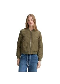 Tom Tailor Denim, Unisex, Tom Tailor Denim Bomberjacke ohne Kapuze mit Strukurmuster, grape leaf gr&uuml;n, S (36), Jacke von Tom Tailor Denim