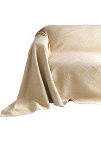 Pereira Da Chuna, Pereira da Chuna Tagesdecke, taupe, 100% Baumwolle