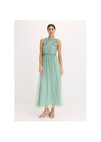 bonprix, Unisex, bonprix Maxikleid &raquo;Maxikleid mit Paillettenstickerei&laquo; ohne &Auml;rmel, ausgestellte Passform, mit Paillettenstickerei, pastellgr&uuml;n (l&auml;nge: