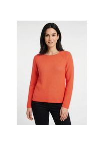 Rabe, Unisex, Rundhalspullover, koralle, 48, Pullover von Rabe