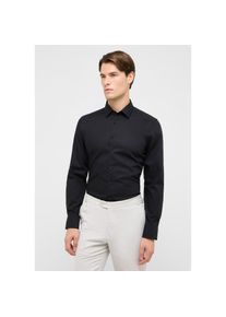 Eterna, Herren, Langarmhemd &raquo;SLIM FIT&laquo; NON IRON (b&uuml;gelfrei), schwarz, 38, Normalgr&ouml;ssen, Passform laut Hersteller: Slim Fit