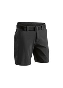 Maier Sports, Unisex, Funktionsshorts &raquo;Nil Short M&laquo; Unisex Shorts, kurze Wanderhose, Outdoorhose 4 Taschen, Regular Fit, schwarz, 50, Normalgr&ouml;ssen, 