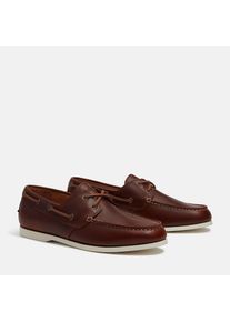 Timberland, Herren, Bootsschuh &raquo;CEDAR BAY ESSENTIAL BOAT SHOE&laquo; aus Leder, rst full grain, 41, Bequemer Bootsschuh von Timberland
