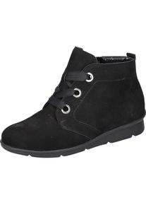 Waldl&auml;ufer Waldl&auml;ufer, Unisex, Schn&uuml;rboots &raquo;K-INGA&laquo; , Stiefelette, Bequemschuh in Komfortweite K = extraweit, schwarz, 5,5 (38,5), Mit Schn&uuml;rung und Innen-