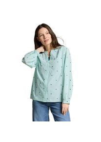 Tom Tailor, Unisex, Tom Tailor Klassische Bluse mit All-Over Print, blau haze heart design, 40, Klassische Bluse von Tom Tailor
