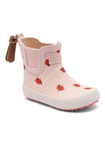 bisgaard, Herren, Gummistiefel &raquo;baby rubber&laquo; Babyschuh mit Stretcheinsatz, Gr&ouml;ssenschablone zum Download, rosa marienk&auml;fer, 28, Wasserabweisender 