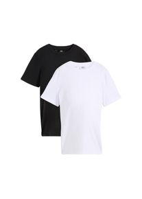 bonprix, Unisex, bonprix Umstandsshirt Packung, 2 Loose Fit Passform, Kurzarm, aus Baumwolljersey mit Elasthan-Anteil, schwarz, wei&szlig;, 56/58 (XXXL), 