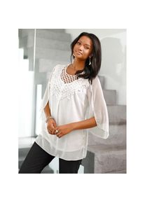 Lady, Unisex, Spitzenbluse, ecru, 40, weich fliessende Qualit&auml;t