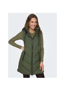 Jacqueline de Yong Jdy, Unisex, JDY Steppweste &raquo;JDYSKYLAR LIFE HOOD WAISTCOAT OTW NOOS&laquo;, forest night detail:schwarz, M, Steppweste von JDY