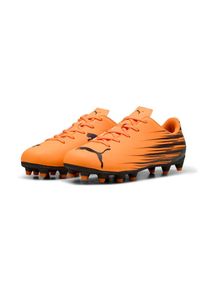 Puma, Unisex, Puma Fussballschuh &raquo;ATTACANTO II FG/AG JR&laquo; mit weichem Synthetik-Obermaterial, mit Textil-Innenmaterial, heat fire, Puma schwarz, 38,5, 