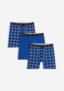 Boxershorts eng mit Baumwolle (3er Pack) in blau, Gr&ouml;sse 10 (4XL), 95% Baumwolle, bonprix