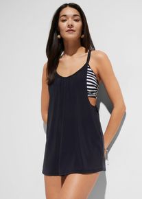 Long-Tankini mit Ringerr&uuml;cken (2-tlg.Set) in schwarz, Gr&ouml;sse 52, bonprix