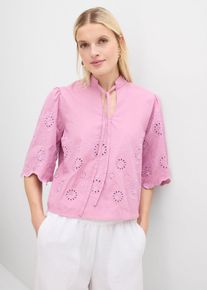 Blouse courte en rose, Taille 46, 97% coton, Couleur/Motif: mauve, bonprix
