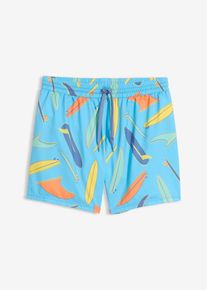 Boxer de bain en bleu pour gar&ccedil;ons, Taille 104/110, Couleur/Motif: bleu clair imprim&eacute;, bonprix