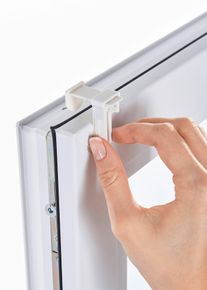 Doppelrollo mit Blumendruck in weiss, 130x45 cm, bonprix