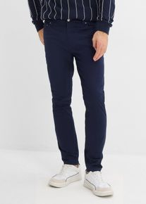 Regular Fit Stretch-Hose mit Dehnbund Tapered in blau, Gr&ouml;sse 48, 98% Baumwolle, bonprix