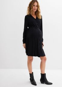 Robe de grossesse et d&rsquo;allaitement en jersey viscose en noir, Taille 48/50 (XL), bonprix