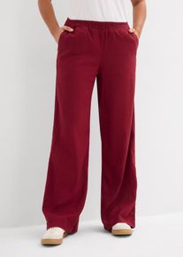 Palazzo-Hose aus Leinen-Viskose-Mix in rot, Gr&ouml;sse 40, bonprix