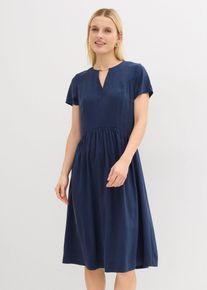 Robe en viscose majoritaire en bleu, Taille 54, Couleur/Motif: bleu fonc&eacute;, bonprix