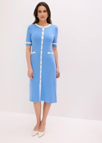 Strickkleid mit Viskose in blau, Gr&ouml;sse 48/50 (XL), bonprix