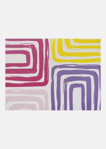 Paillasson lavable au motif graphique en multicolore38x59 cm, Couleur/Motif: multicolore graphique, bonprix