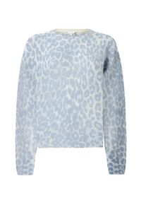 lala Berlin Pullover 'Kira' Damen Gr&ouml;&szlig;e L opal / hellgrau / wei&szlig;