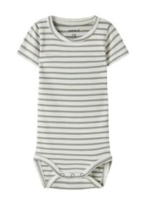 name it, Gar&ccedil;ons Barboteuse / body 'NBNBANI', gris / blanc