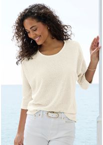 Vivance Witt Damen 3/4-Arm-Shirt, creme, Gr&ouml;&szlig;e 36/38, 64% Polyester, 34% Viskose, 2% Elasthan