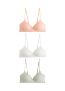 next, Femmes Soutien-gorge, vert pastel / abricot / blanc