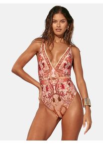 Lipsy, Femmes Maillot de bain, marron / brun fonc&eacute; / rose pastel / lie de vin