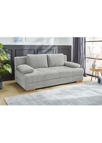 Jockenh&ouml;fer Jockenh&ouml;fer Gruppe, Schlafsofa &raquo;Calli, B: 205 cm, Liegefl. 160x200 cm, Dauerschl&auml;fer&laquo; mit Bettfunktion & Bettkasten, Tonnentaschenfederkern, hellgrau,