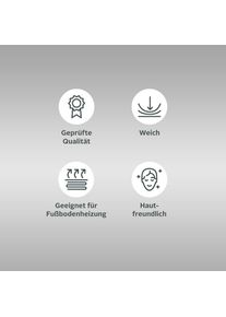 Goodproduct, GOODproduct Bettumrandung &raquo;Viva&laquo; H&ouml;he 45 mm 3 Stk. tlg. Bettvorleger, L&auml;ufer-Set, Uni-Farben, einfarbig, besonders kuschelig, gr&uuml;n, 