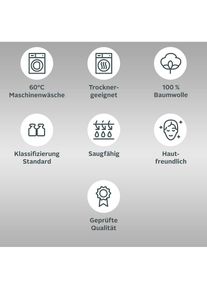 Goodproduct, GOODproduct Handt&uuml;cher &raquo;Vanessa, als Set und Serie erh&auml;ltlich, 8 Handt&uuml;cher, 50x100cm&laquo; Handt&uuml;cher mit Bord&uuml;re, 100% Baumwolle, einfarbig,