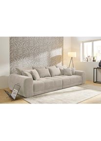 Jockenh&ouml;fer Jockenh&ouml;fer Gruppe, Big-Sofa &raquo;Moldau XXL, B: 306 cm&laquo; Mega-Sofa, mit 4 Zierkissen & Federkern, grau, beige, Cord: 100% Polyester, B/H/T: 306 cm x 83 cm