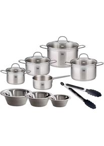 ELO, Topf-Set &raquo;Top Collection&laquo; Set, Bratentopf 20 cm,Fleischtopf 16/20/24 cm,Kasserolle 16 cm, 3 Sch&uuml;sseln, 13 Stk. tlg. Edelstahl 18/10, 