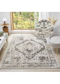 Goodproduct, GOODproduct Teppich &raquo;Kylan, Hoch-Tief-Struktur, dezenter Glanz&laquo; rechteckig 9 mm H&ouml;he Schrumpf-Garn-Effekt, im Vintage-Look, dichte 