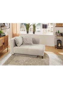 Jockenh&ouml;fer Jockenh&ouml;fer Gruppe, Recamiere &raquo;Rex, B: 155 cm, Liegefl. 88x200 cm&laquo; mit Bettfunktion, Bettkasten & Zierkissen, Federkern, grau, beige, Korpus: 100% 