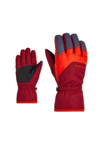 Ziener, Unisex, Skihandschuhe &raquo;LANDO&laquo;, rot, 3,5, weicher, bequemer Kinderskihandschuh