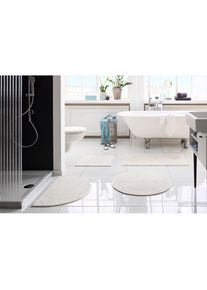 Goodproduct, GOODproduct Badematte &raquo;Dalia, Badvorleger, Badezimmer Teppich&laquo; H&ouml;he 4 mm fussbodenheizungsgeeignet strapazierf&auml;hig Baumwolle, Badteppich,