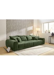 Jockenh&ouml;fer Jockenh&ouml;fer Gruppe, Big-Sofa &raquo;Moldau XXL, B: 306 cm&laquo; Mega-Sofa, mit 4 Zierkissen & Federkern, gr&uuml;n, Cord: 100% Polyester, B/H/T: 306 cm x 83 cm x 134 