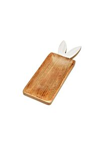 Ackerman Servierplatte &raquo;G. Wurm mit Hasenohren 36 x 12 cm&laquo;, braun, B/H/L: 36 cm x 2 cm