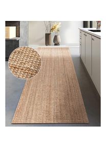 my home, my home Teppich &raquo;Avot Juteteppich&laquo; rechteckig 10 mm H&ouml;he 100% Jutefaser, L&auml;ufer, Esszimmer, Wohnzimmer, Skandi, natur gold, Jute, 10 mm