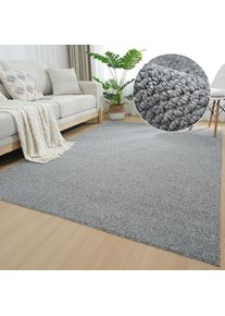 Goodproduct, GOODproduct Teppich &raquo;Lilia&laquo; rechteckig 5 mm H&ouml;he Sisal-Optik, uni, waschbar, Wohnzimmer, Schlafzimmer, Esszimmer, grau, meliert, 