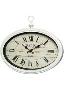 AMBIENTE HAUS, Wanduhr &raquo;Paris Wanduhr - weiss 34x50cm&laquo;, wei&szlig;, B/H/T: 50 cm x 34 cm x 5 cm