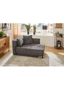 Jockenh&ouml;fer Jockenh&ouml;fer Gruppe, Recamiere &raquo;Rex, B: 155 cm, Liegefl. 88x200 cm&laquo; mit Bettfunktion, Bettkasten & Zierkissen, Federkern, grau, Korpus: 100% Polyester;