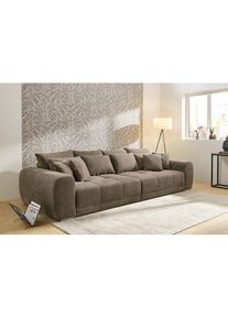 Jockenh&ouml;fer Jockenh&ouml;fer Gruppe, Big-Sofa &raquo;Moldau XXL, B: 306 cm&laquo; Mega-Sofa, mit 4 Zierkissen & Federkern, taupe, Cord: 100% Polyester, B/H/T: 306 cm x 83 cm x 134