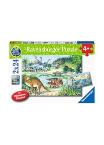 Ravensburger, Puzzle &raquo;Saurier und ihre Lebensr&auml;ume&laquo;, bunt, Einheitsgr&ouml;&szlig;e, Puzzle